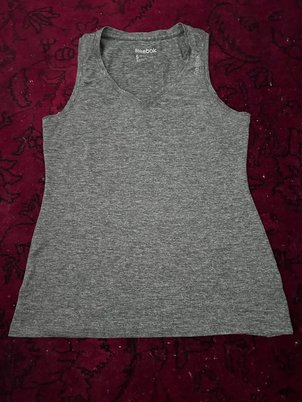 Reebok Speedwick Grey Active Tank Top Small